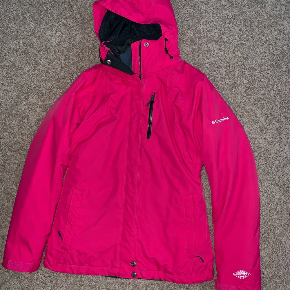 Hot PINK Columbia omni-shield 2 in 1 jacket